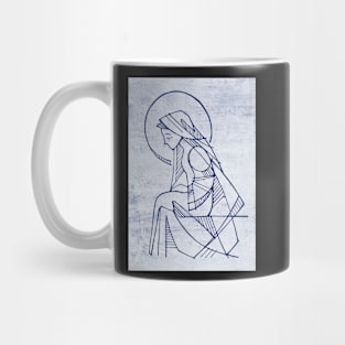 Virgin Mary hand drawn illustration Mug